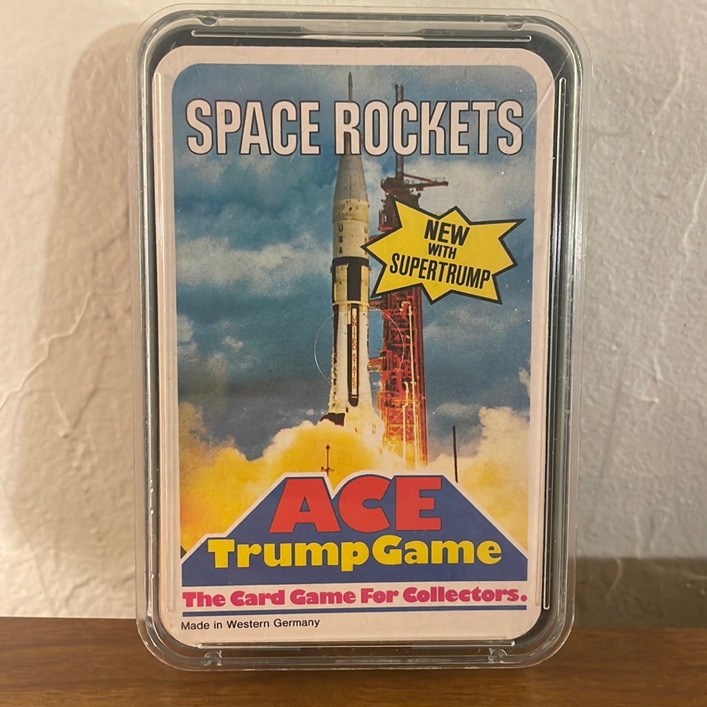 Vintage ACE Top Trumps Rare- SPACE ROCKETS